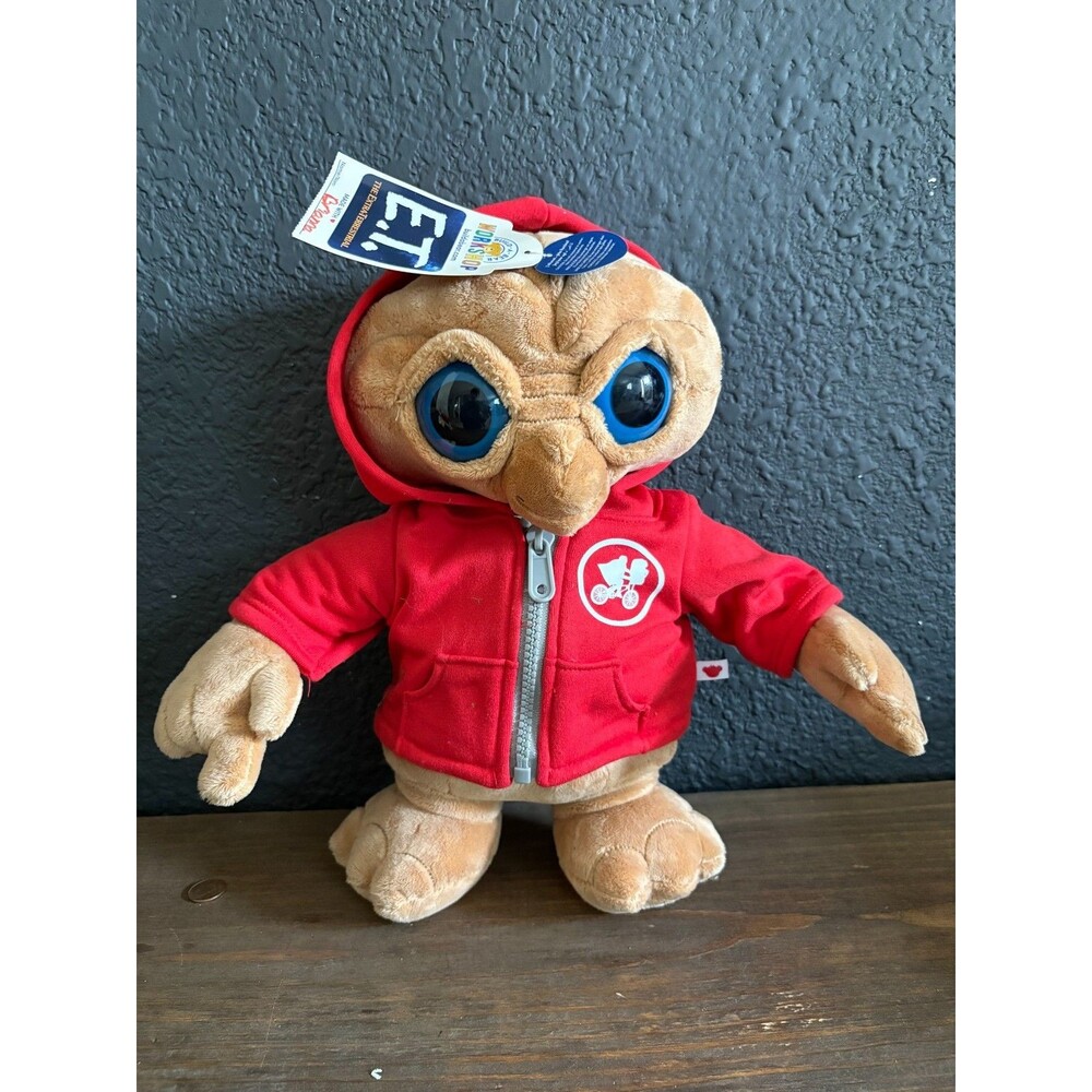 Build-A-Bear E.T. The Extra-Terrestrial 40th Anniversary Plush 12" Red Hoodie NW